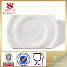 10.5 plats blancs faits sur commande de plat de dîner de céramique pour des restaurants